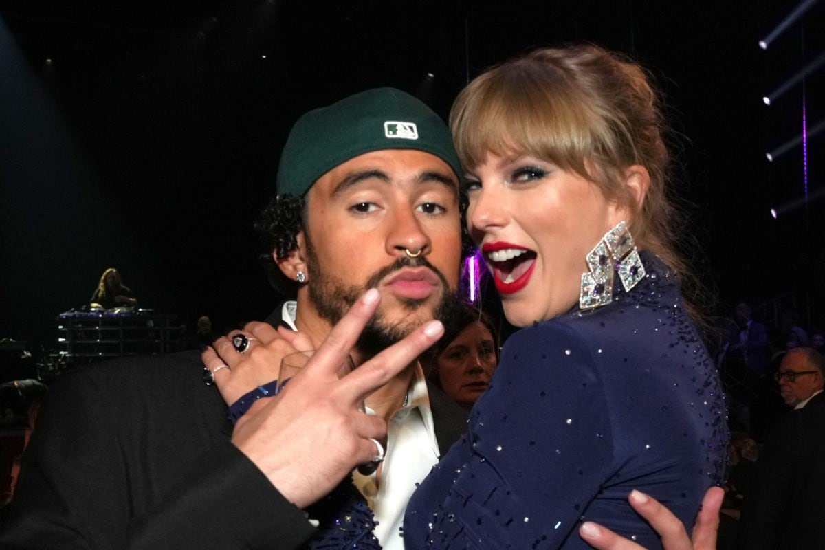 Así fue el encuentro entre Bad Bunny y Taylor Swift en los Premios Grammy 2023 que revolucionó las redes