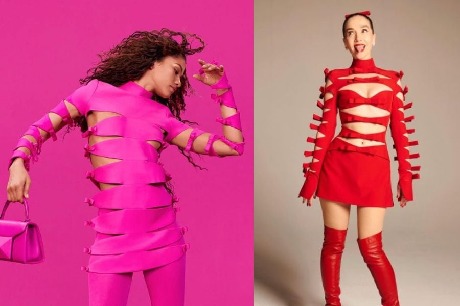 Natalia Oreiro lució un vestido muy similar al de Zendaya.