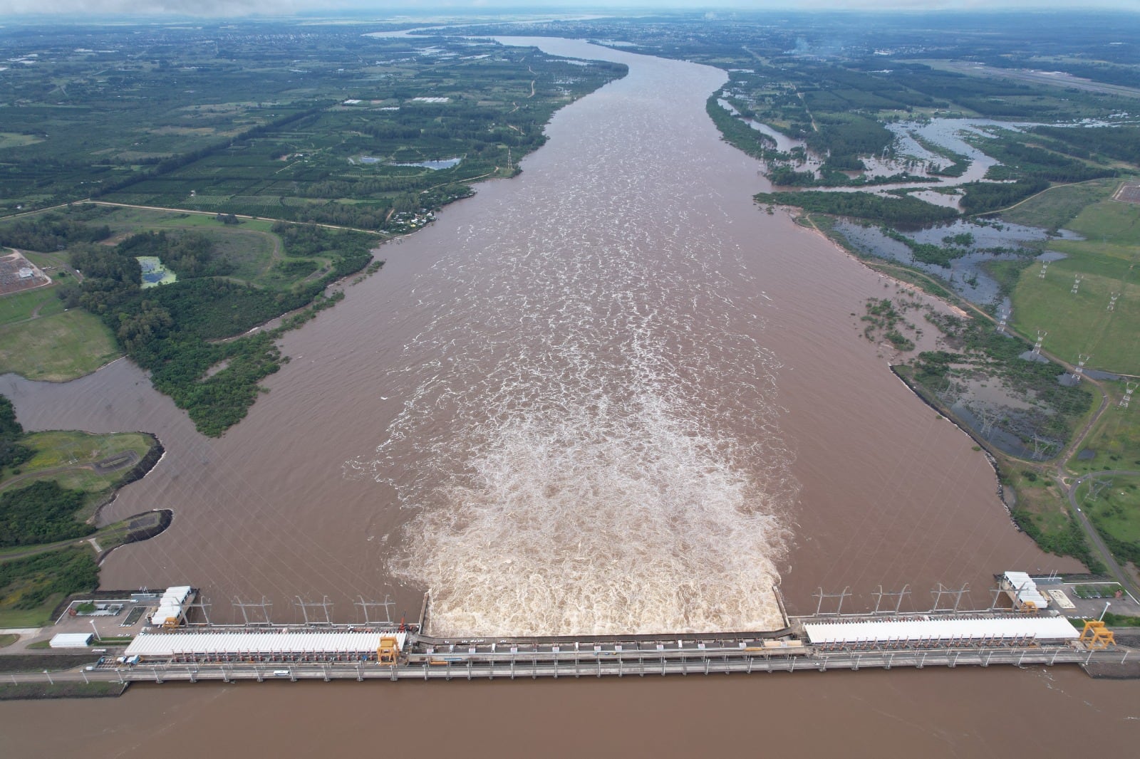 Salto Grande, vista aérea.