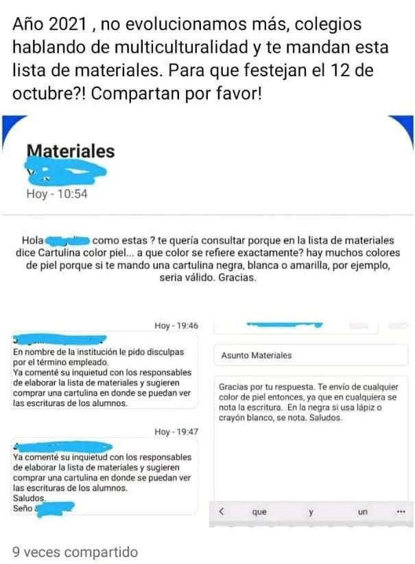 Chat con un colegio de Mar del Plata.