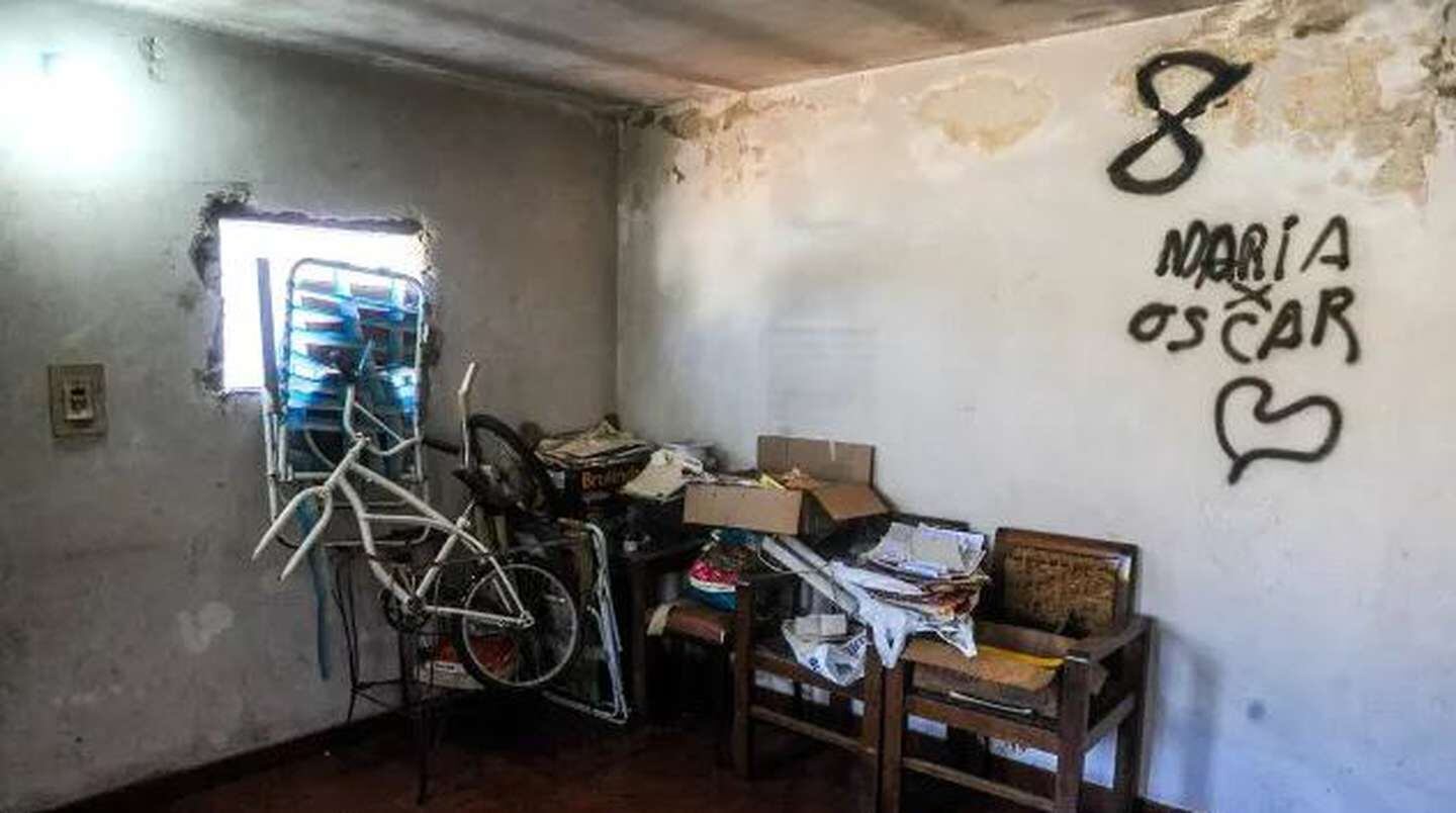 La habitación donde María Eugenia estuvo cautiva 23 años. (La Capital)