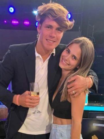 Marcos Ginocchio junto a su ex novia en la final de Gran Hermano.