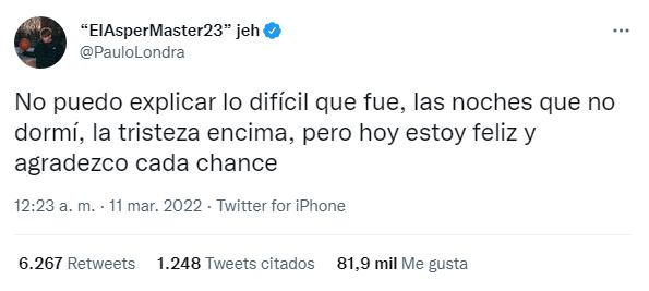 El cantante se expresó en redes luego de conocerse su acuerdo con una nueva discográfica.