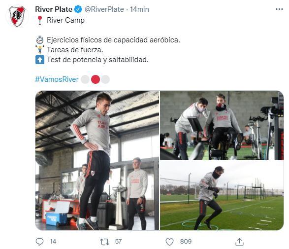 River comenzó la pretemporada.