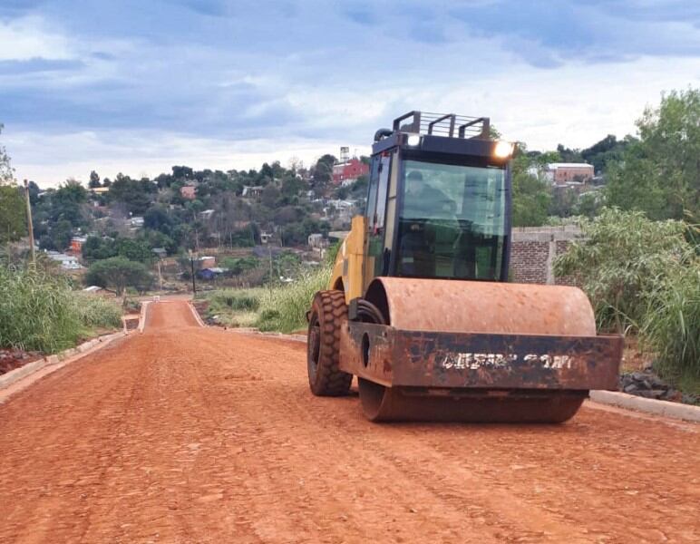 Avanzan las obras de infraestructura en varias zonas de Oberá.