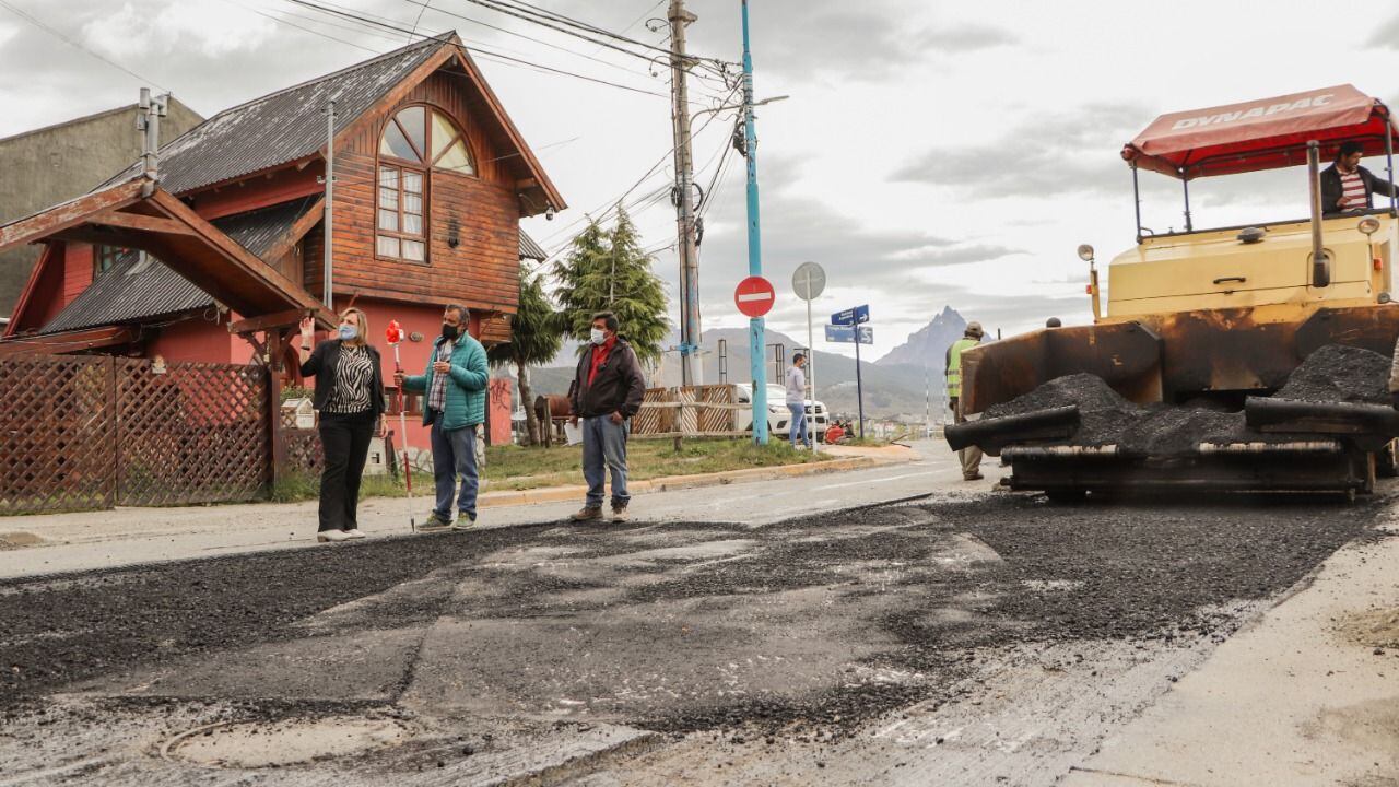 Se reanudaron los trabajos Sobre la Calle Fuegia Basket.