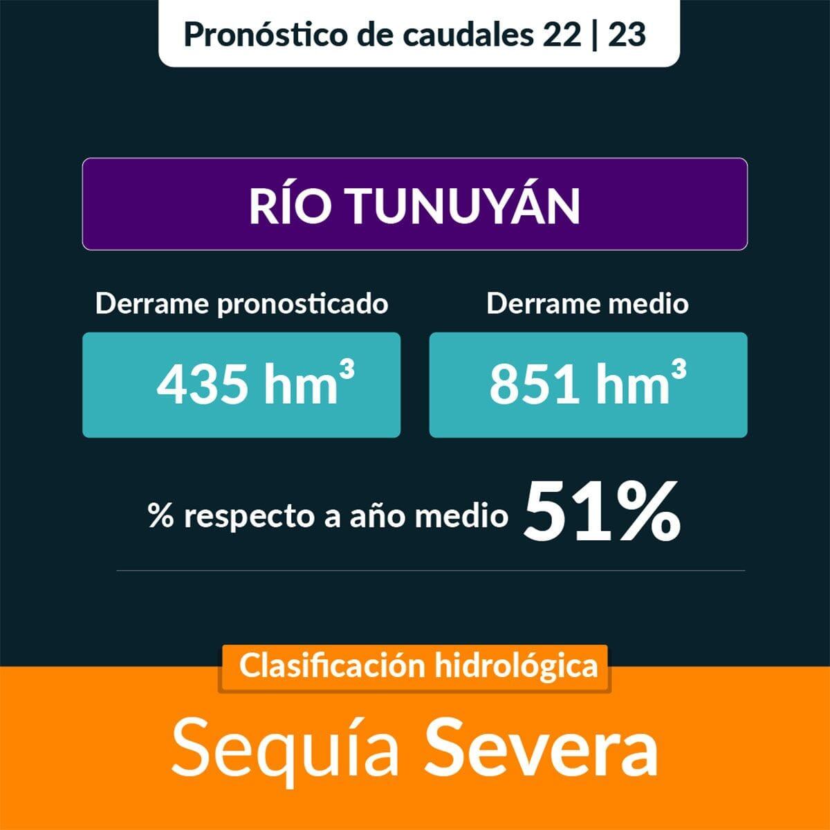 El Departamento General de Irrigación pronosticó sequía severa o extrema en los ríos mendocinos.