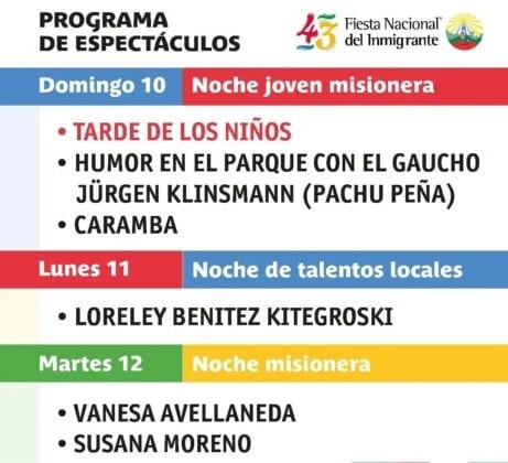 43° edición de la Fiesta Nacional del Inmigrante