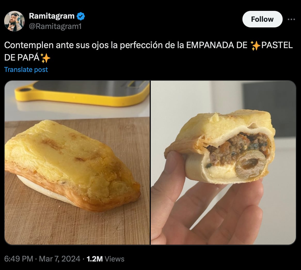 El tweet viral del youtuber.