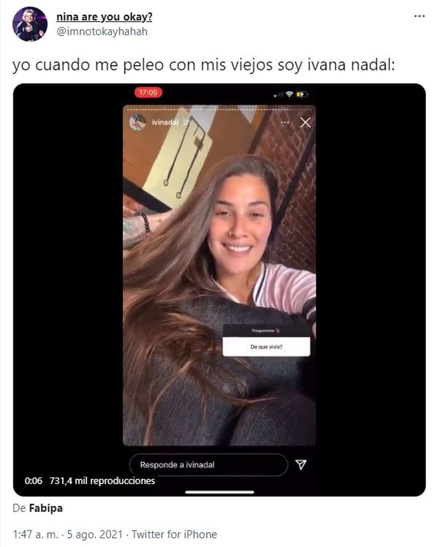 Los memes sobre la respuesta de Ivana Nadal