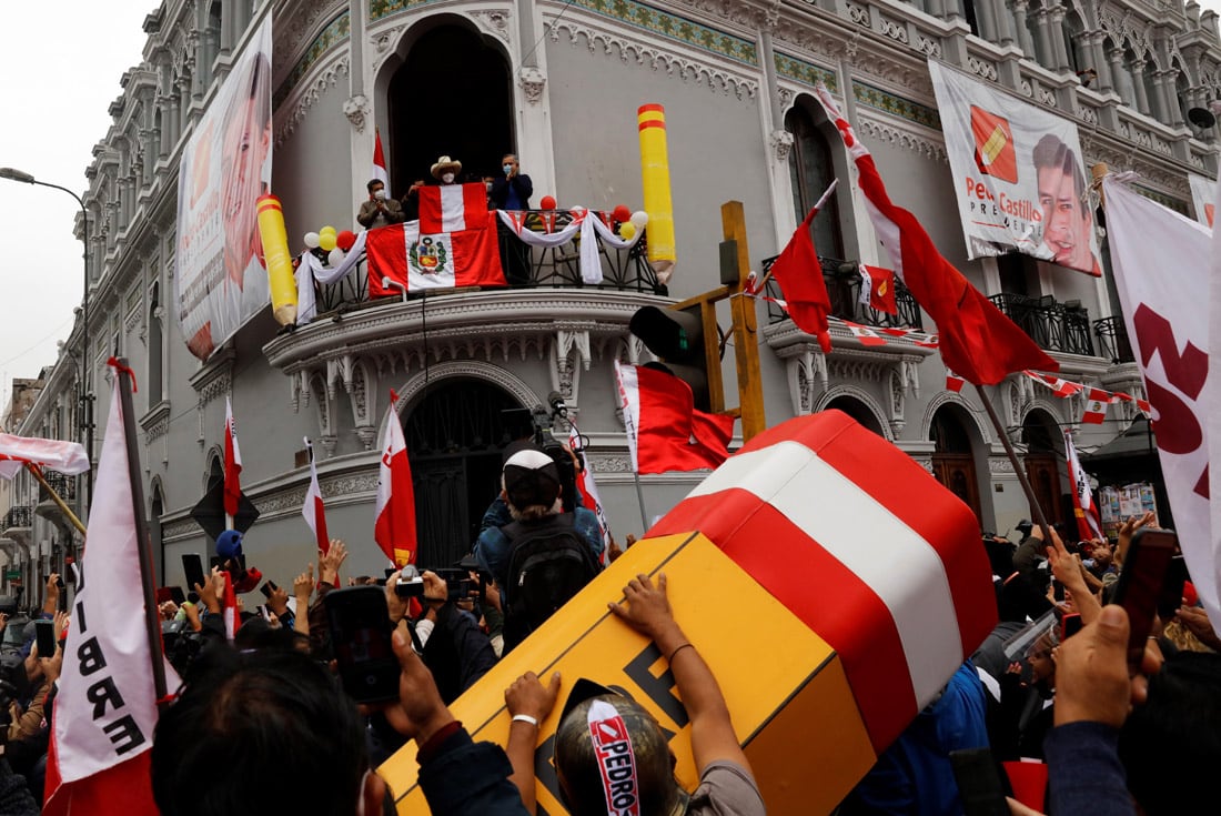 Pedro Castillo, presidente electo de Perú (AP)