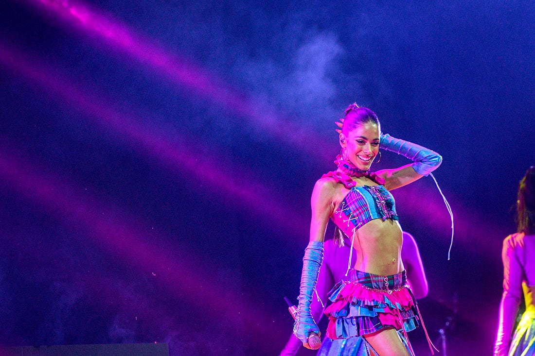 Recital de Tini Stoessel en espacio Quality    Foto: (Pedro Castillo / La Voz)