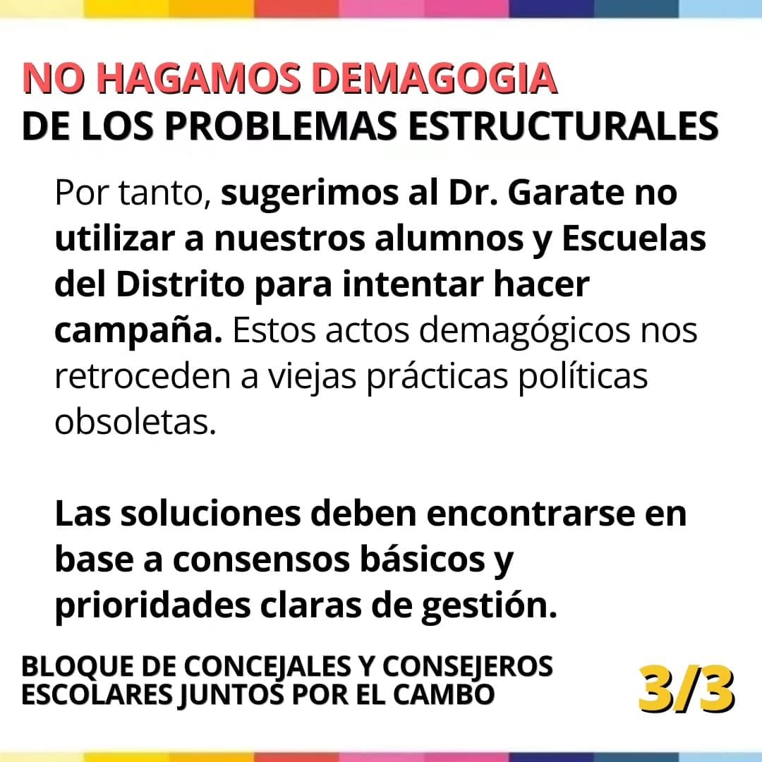 Concejales de Juntos Tres Arroyos “No hagamos demagogia de los problemas estructurales”