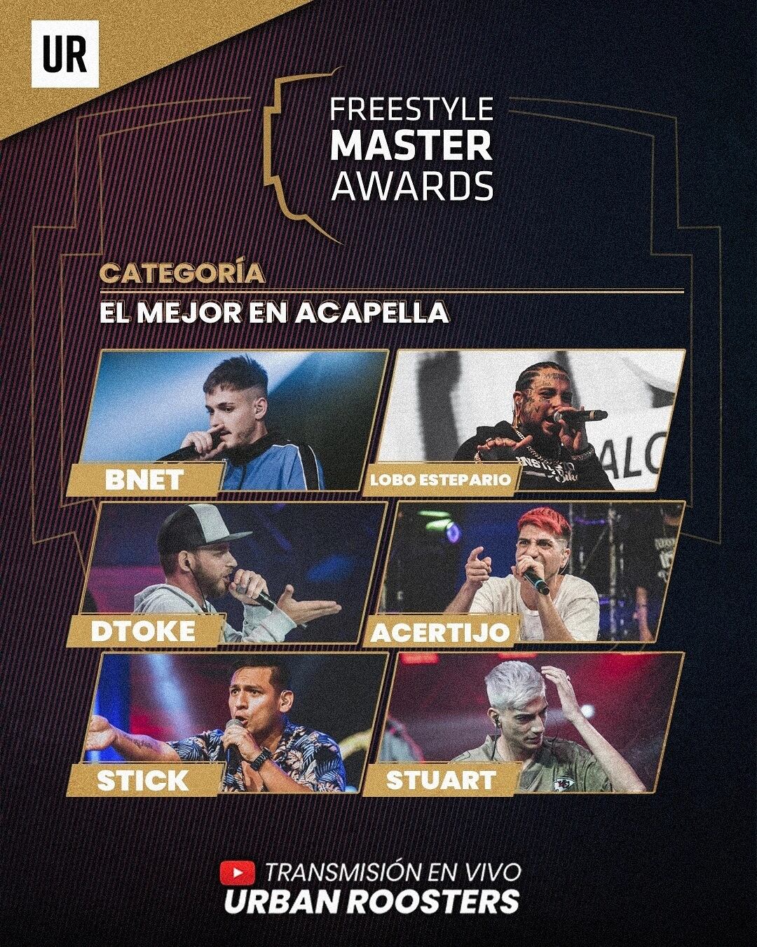 La categoría Mejor en Acapella.