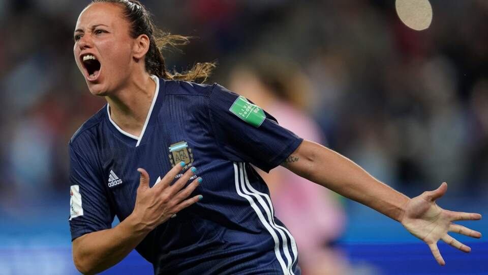 Florencia Bonsegundo futbolista de la localidad de Morteros