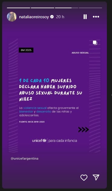 La postura de Natalia Oreiro en medio del 8M