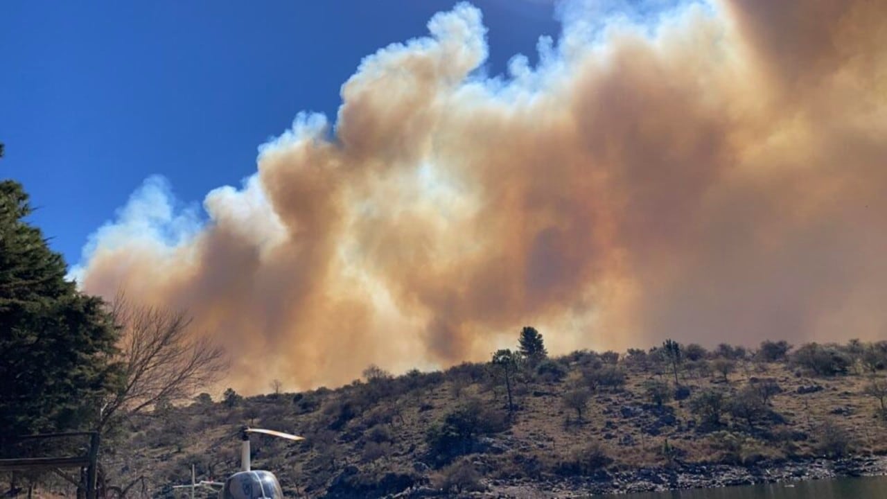 Potrero de Garay es la localidad más afectada por el fuego, este 18 de agosto.