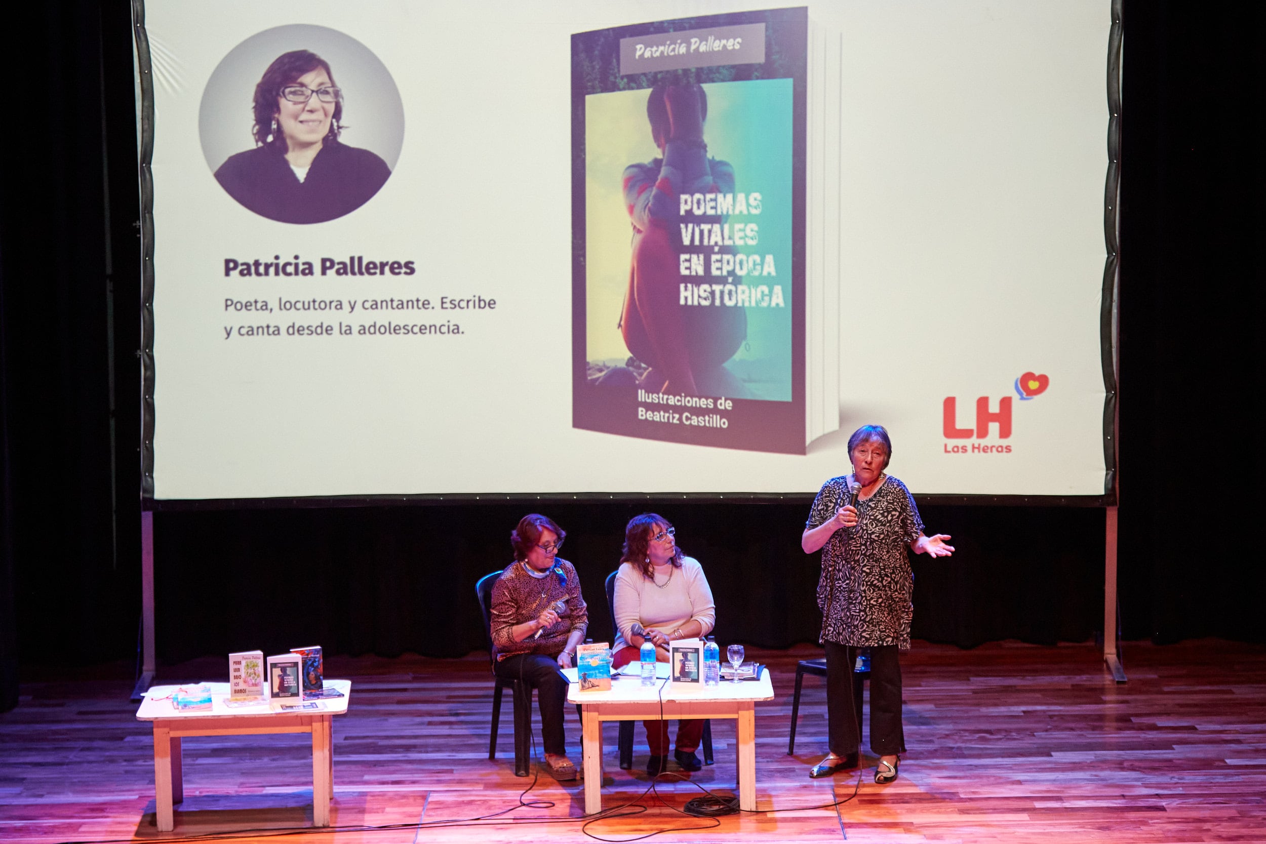 Las Heras, fue representada por cuatro obras creadas por Carmen Leiva, Patricia Palleres, Marian Romero Day y Adriana Micale.