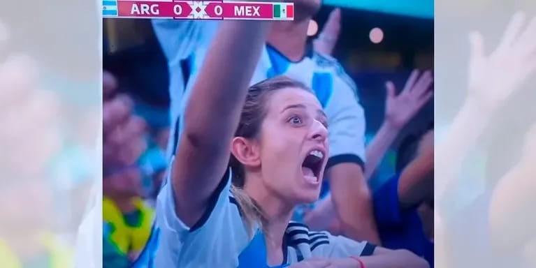 El momento en el que Anita, la pampeana, se enojó con el árbitro por una falta que le hicieron a Lionel Messi.