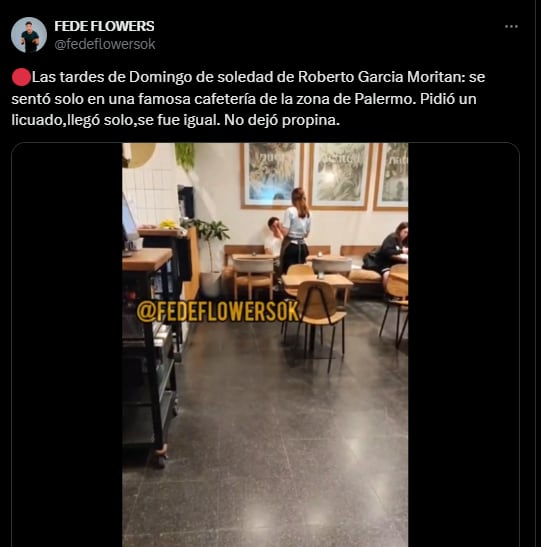 Así se encuentra Roberto García Moritán