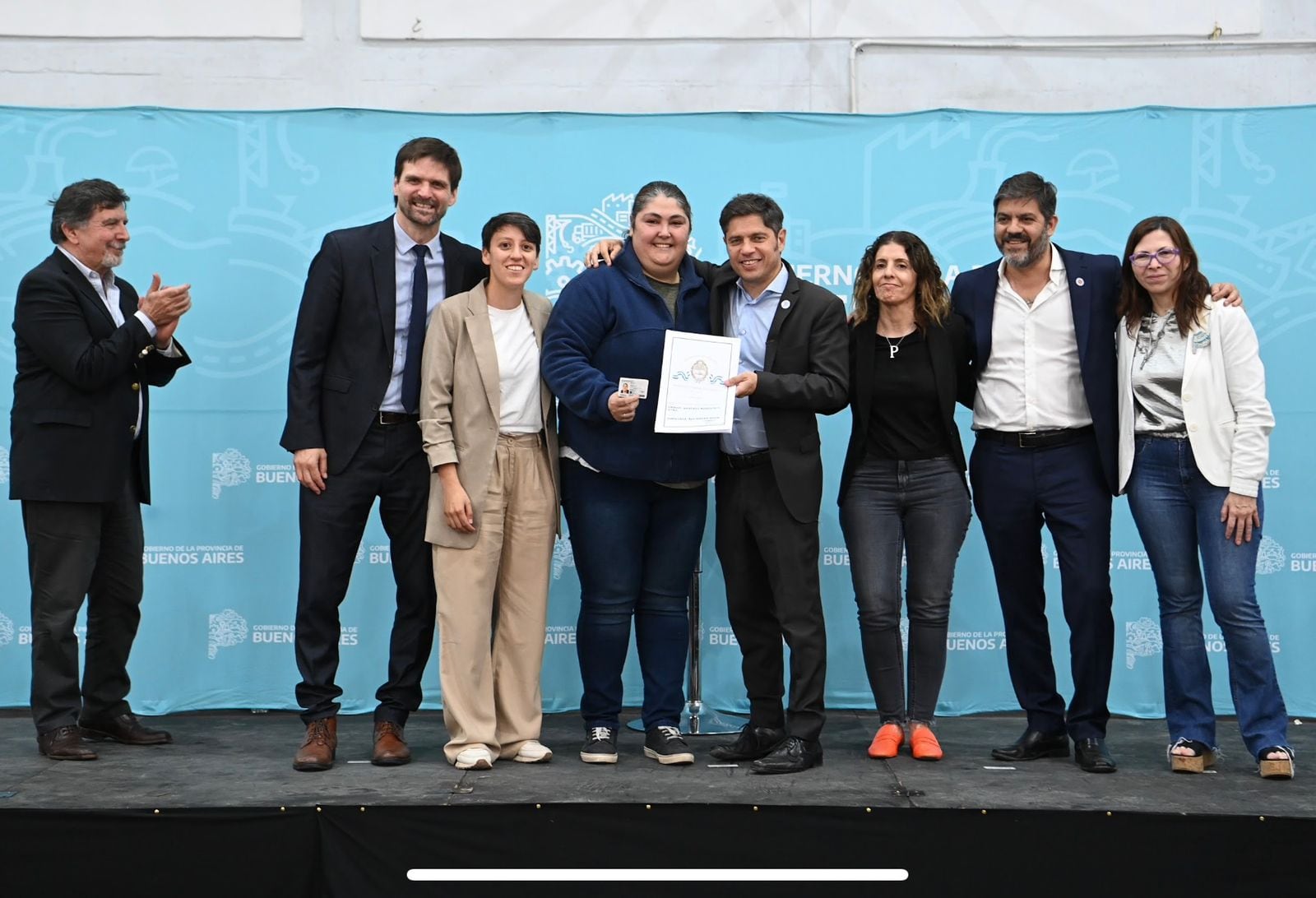 Axel Kicillof en Gonzales Chaves