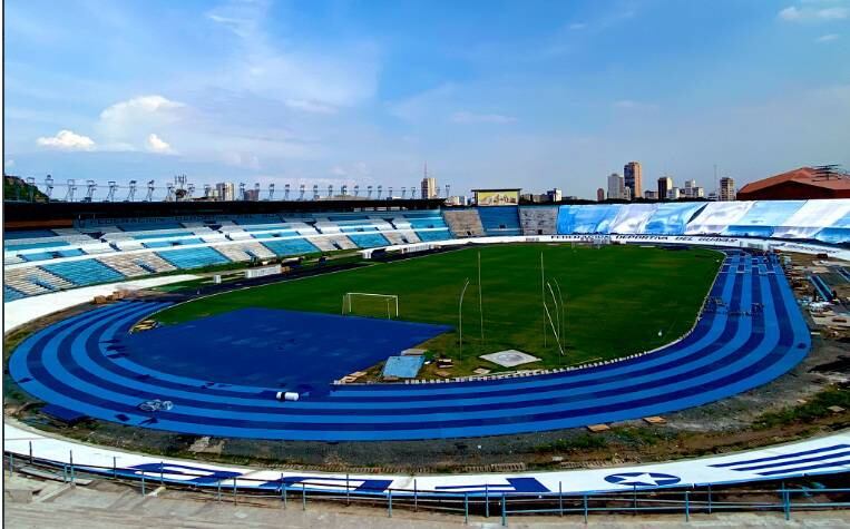 Panorámica del estadio Spencer donde competirá la puntaltense Silvina Ocampos