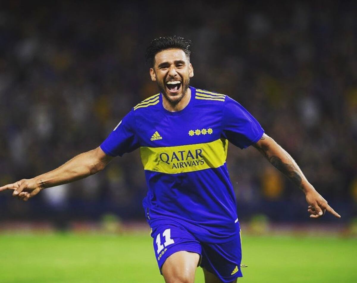 El Toto Salvio regresó a la titularidad, hizo los dos goles de Boca y se emocionó