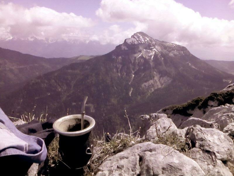 El mate, fiel compañero en el inicio del viaje de Marco.