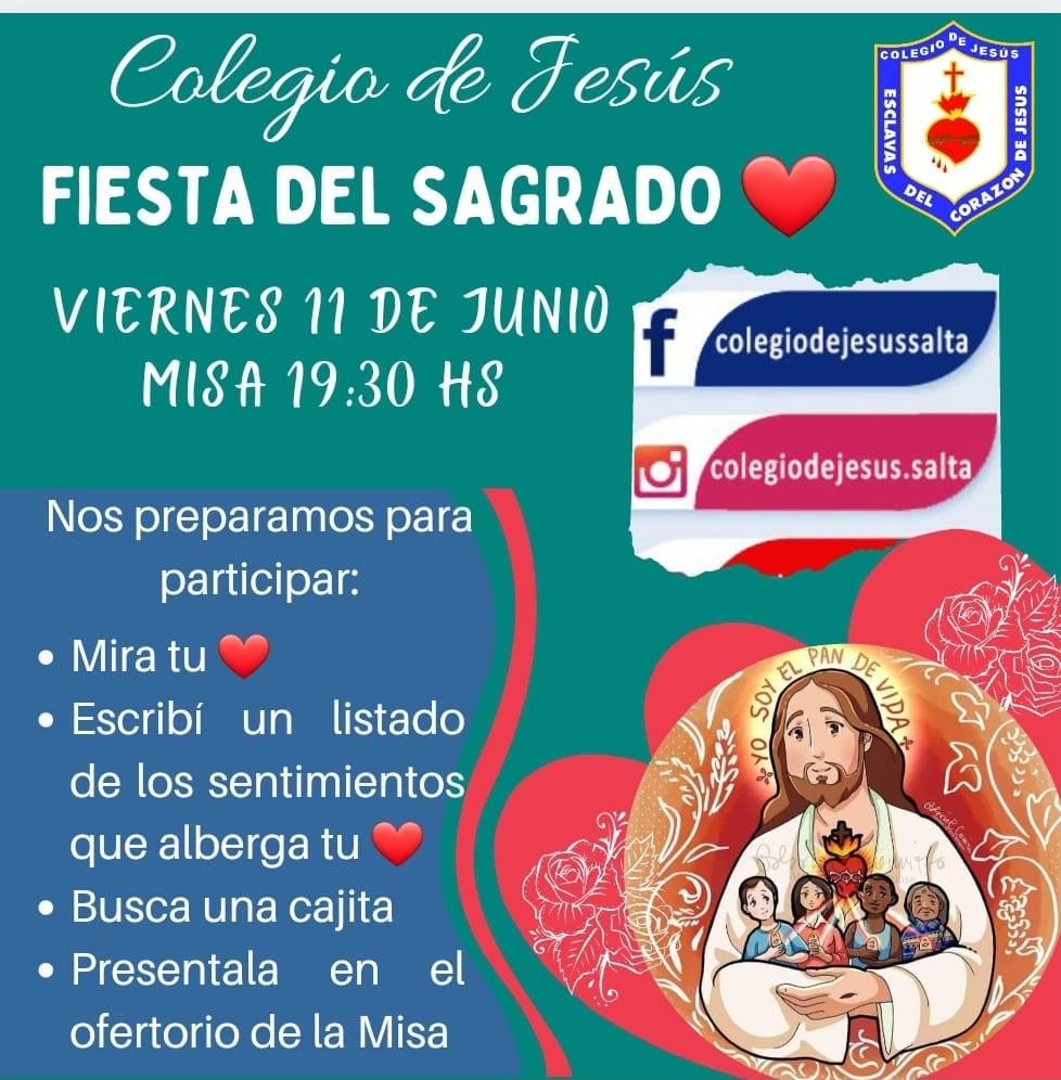 El Colegio de Jesús organizó actividades virtuales para celebrar al Sagrado Corazón.