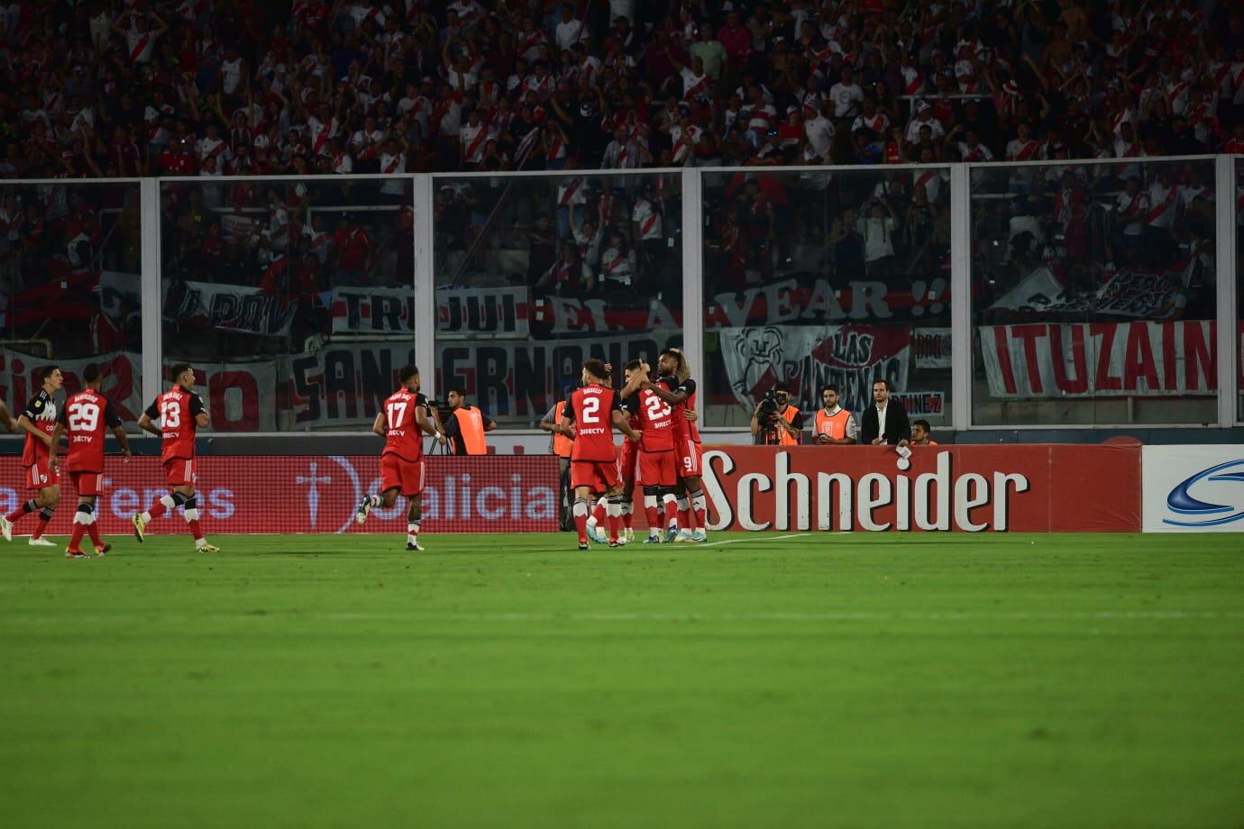 Solari celebra el gol de River ante Talleres. (La Voz).