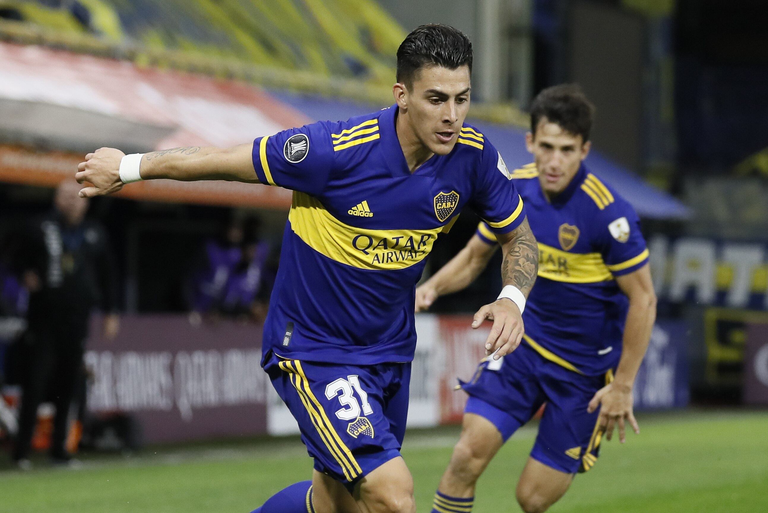 El delantero cordobés Cristian Pavón fue titular en Boca vs. Santos. (Prensa Boca).