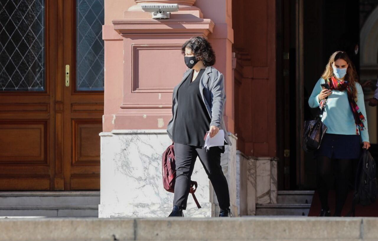 Carla Vizzotti en la Casa Rosada. (Foto: Clarín)