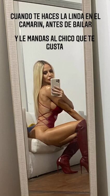 El día que Luciana Salazar se atrevió a todo y en body de tiras y bucaneras posó en Instagram.