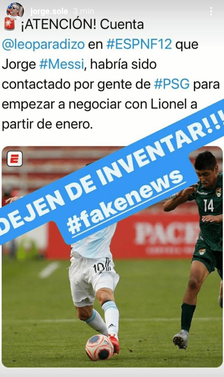 Jorge Messi sobre el supuesto interés del PSG en la Pulga