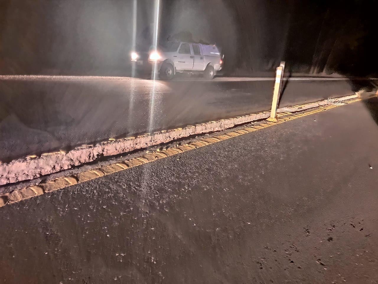 Así quedaron las rutas de San Juan tras el sismo.