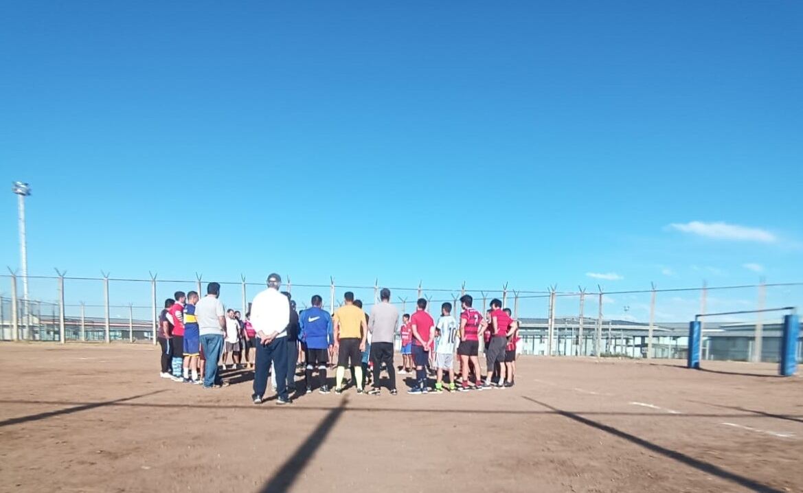 Caciques vs Los Tordos en la penitenciaría de Almafuerte, Luján de Cuyo.