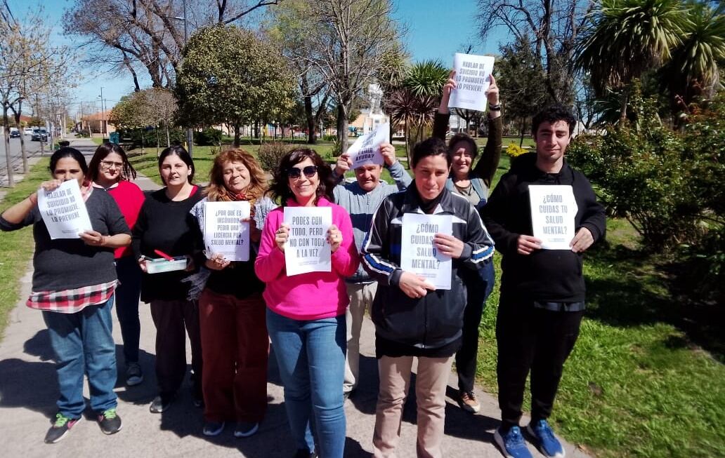 Intervención urbana por el Mes de la Salud Mental