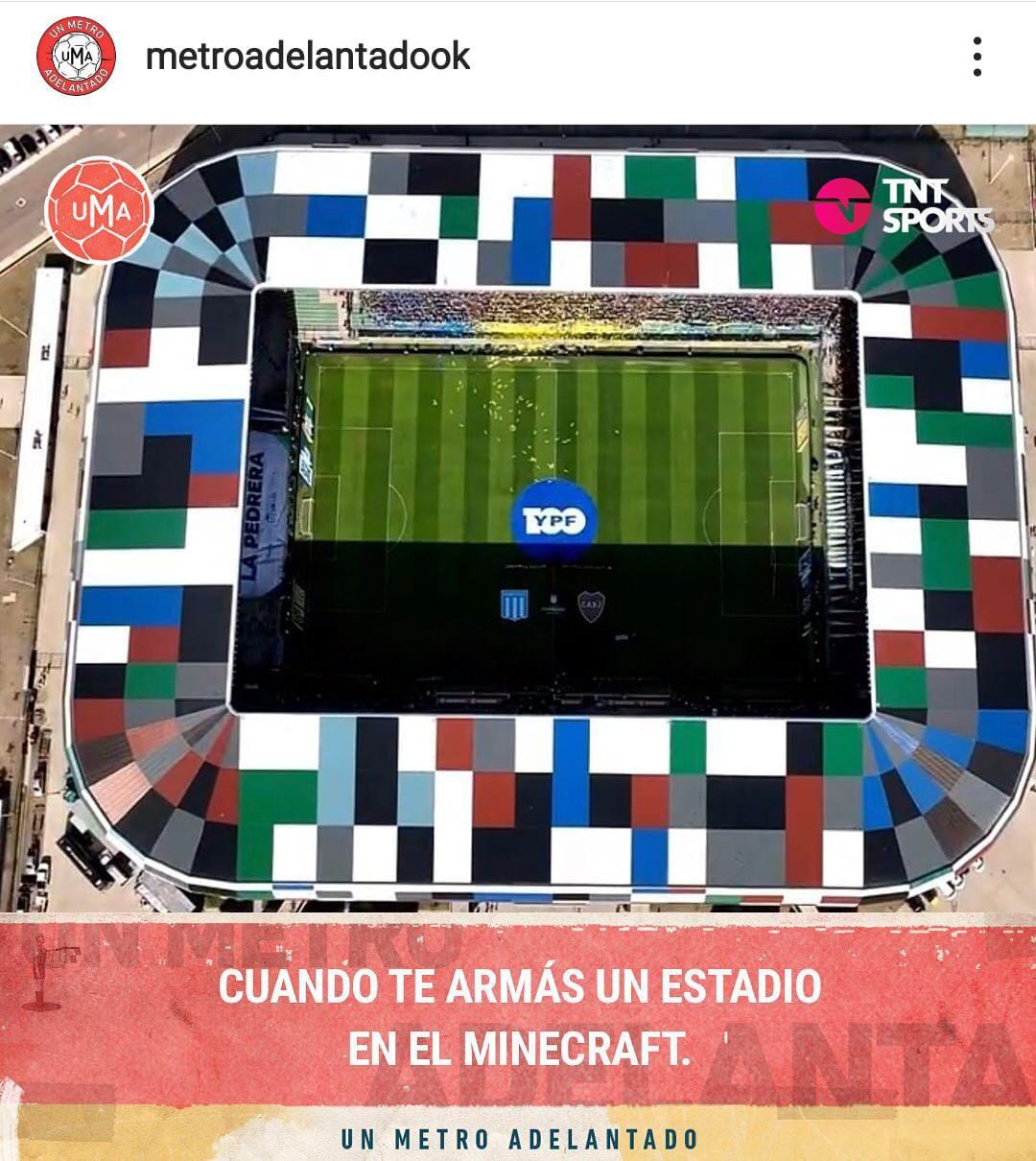 Meme sobre el Estadio La Pedrera de Villa Mercedes, San Luis