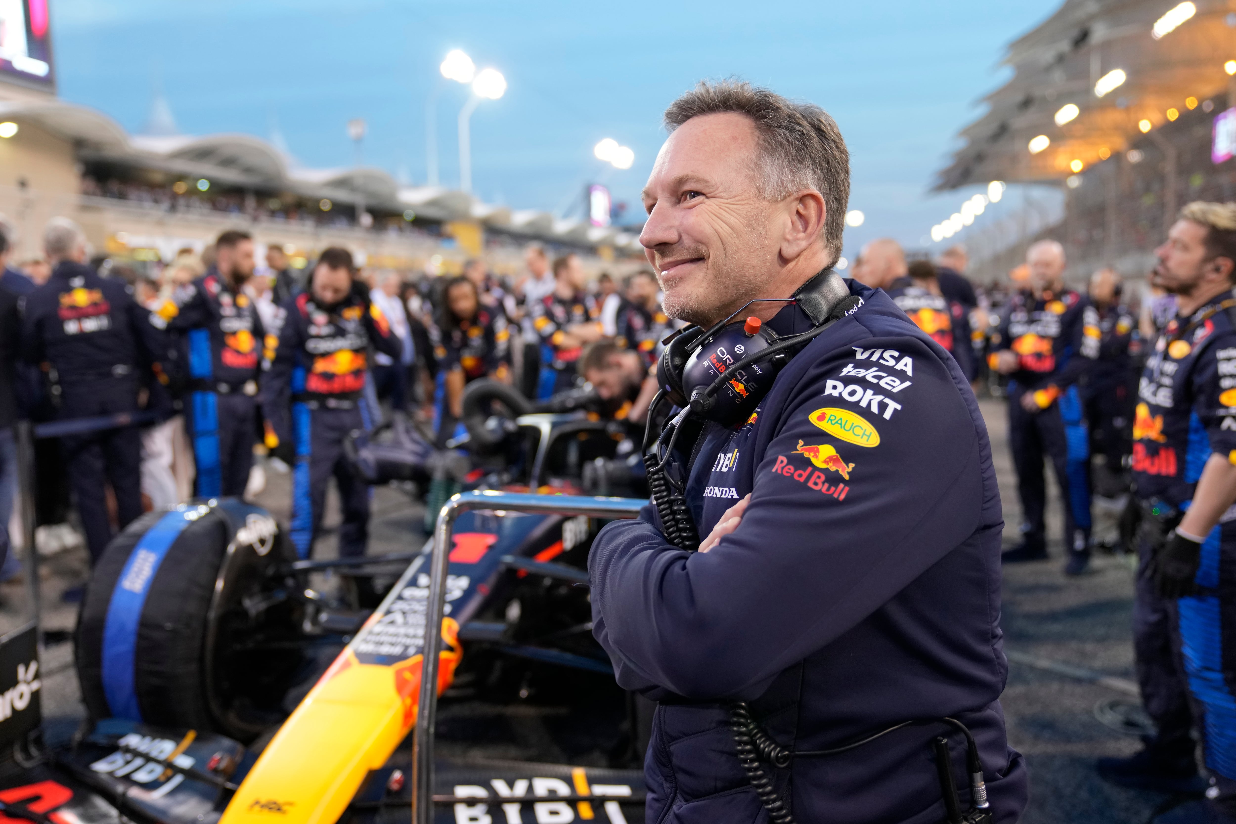 El jefe de la escudería de Red Bull, Christian Horner. (AP Foto/Darko Bandic)