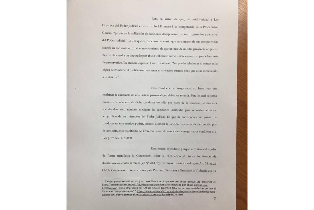 Diputadas de Santa Fe piden a la Corte Suprema de la provincia que investigue y sancione a Rodolfo Mingarini.