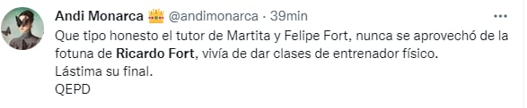 Las redes sociales se llenaron de mensajes que hablan de la humildad de Gustavo Martínez.