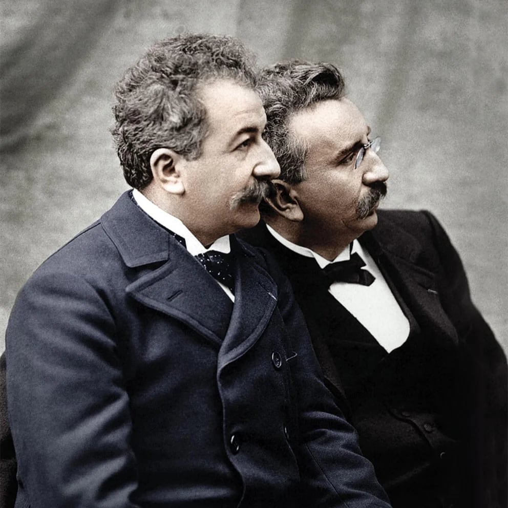 Los hermanos Lumière. (Infobae)