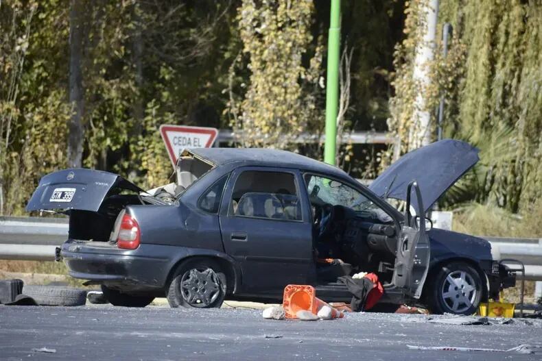 En junio de este mismo año, una pareja chocó en la Ruta 40 y Calle 11, en Pocito. Un hombre murió.