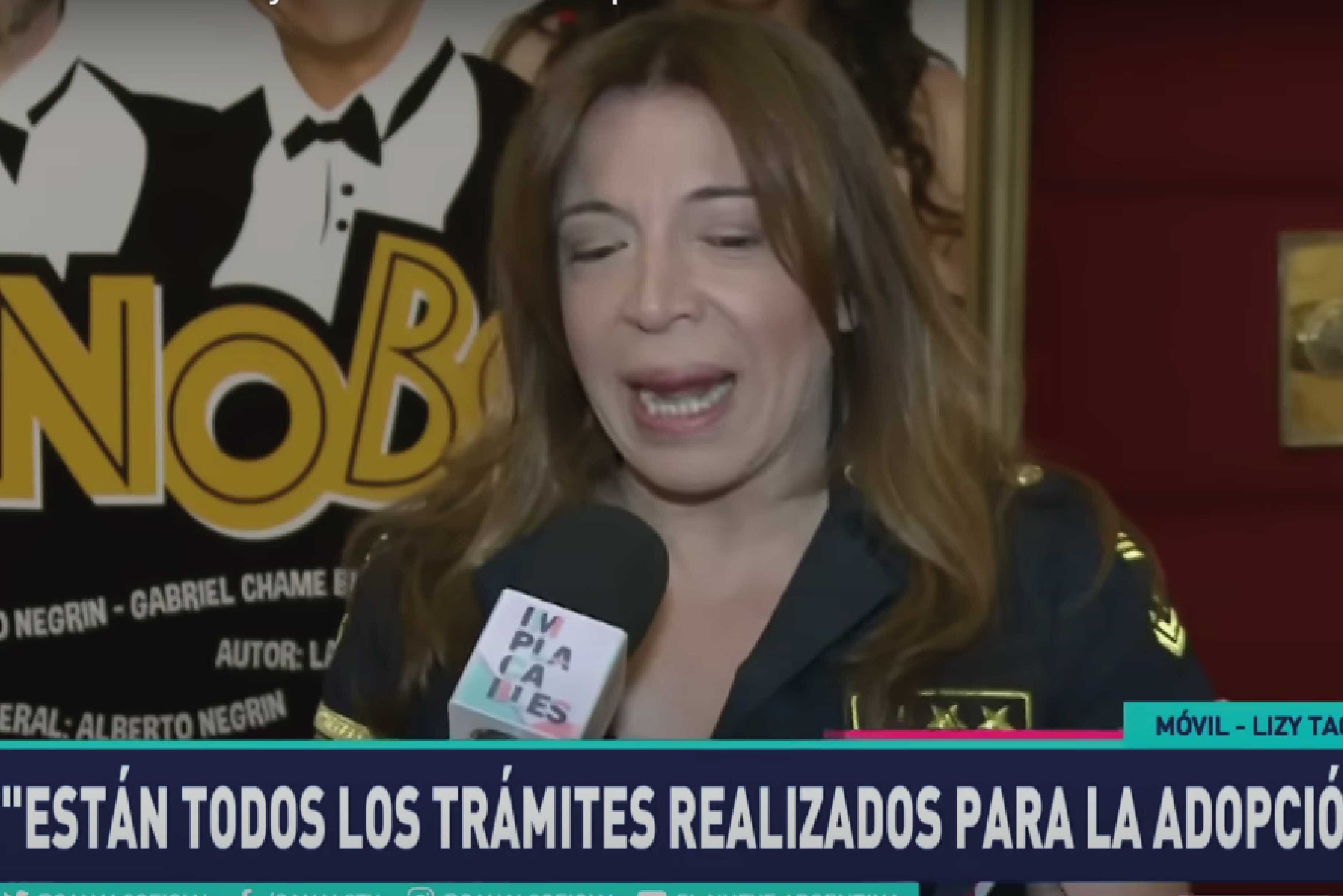 Lizy Tagliani contó cómo avanza el proceso de adopción. (Captura "Implacables")