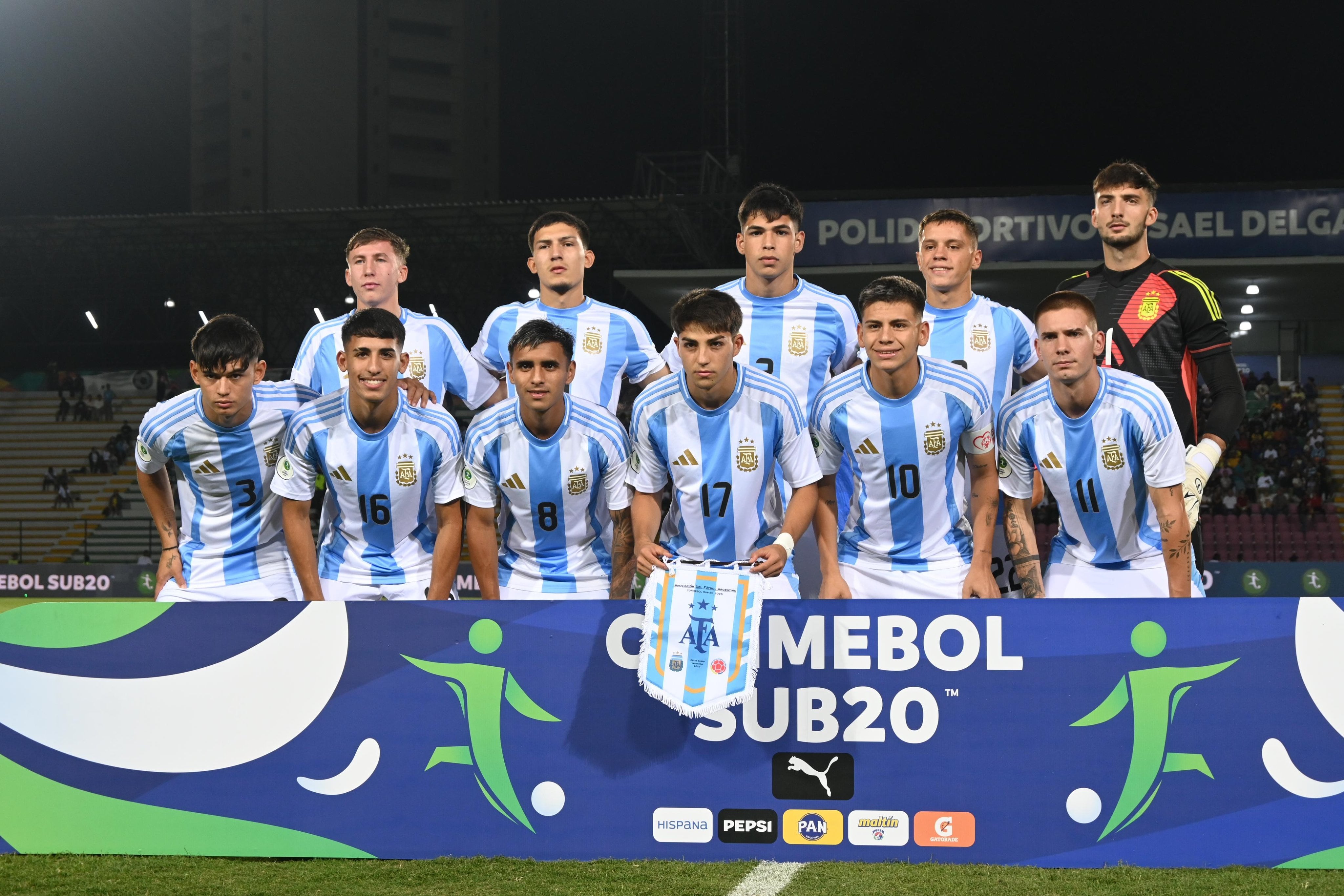 La selección argentina sub-20 (Crédito: X/@gonzalezbruno)