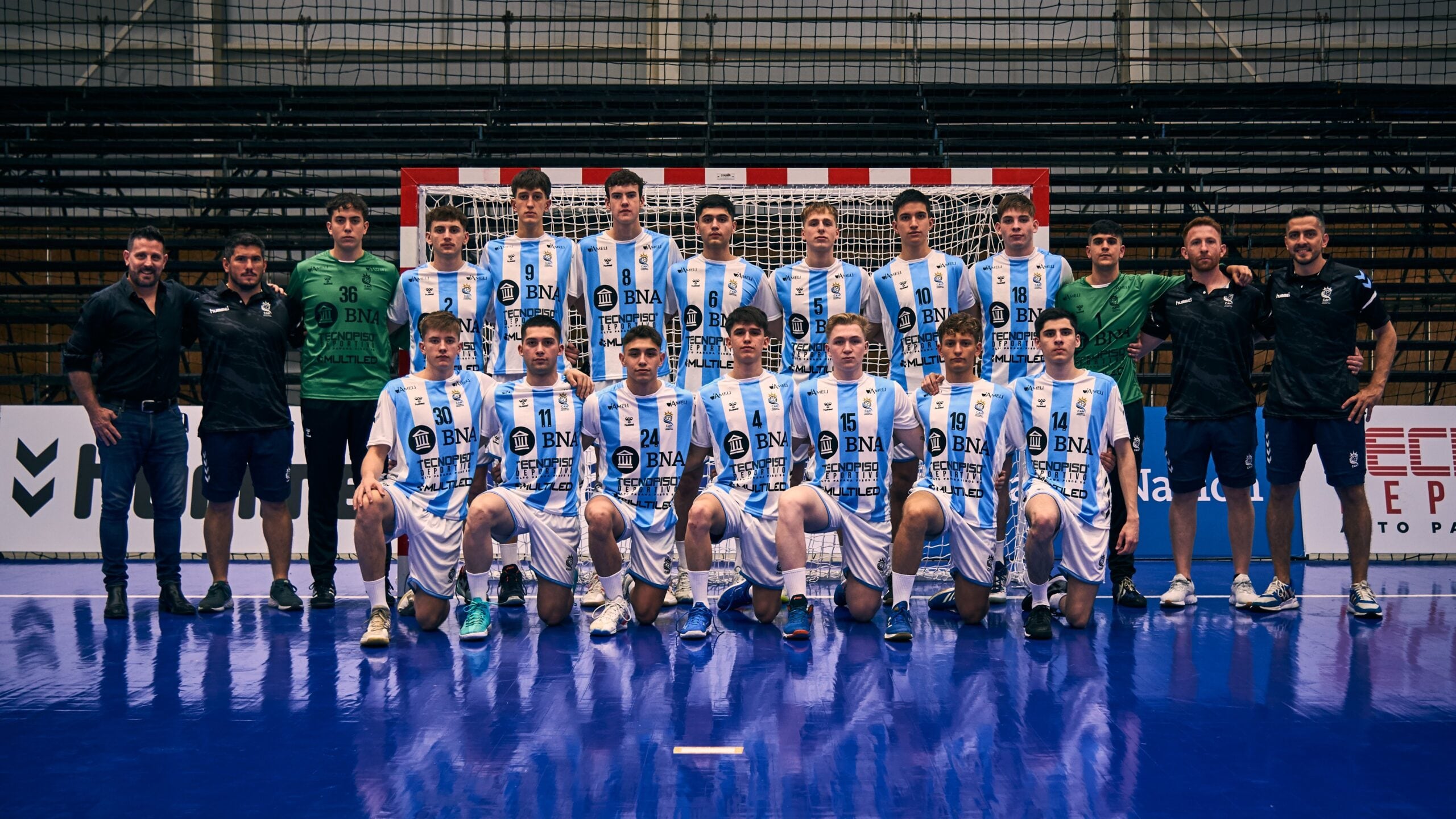 Selección Juvenil de Handball con 3 mendocinos: Facundo Cuello, Nicolás Stocco y Fabricio Cid, como arquero suplente.