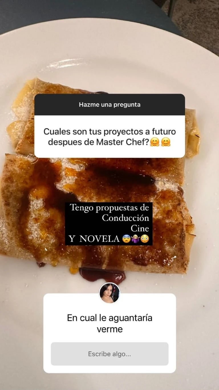 Wanda Nara contó sus propuestas laborales después de MasterChef