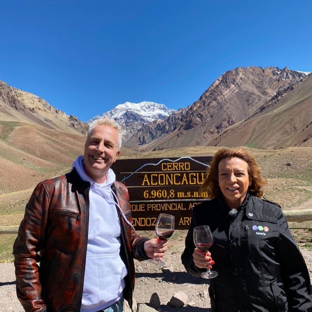 Marley y Lizy visitaron Cerro Aconcagua.