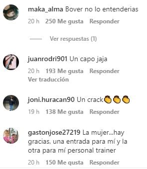 Estallaron los comentarios de los usuarios de Instagram.