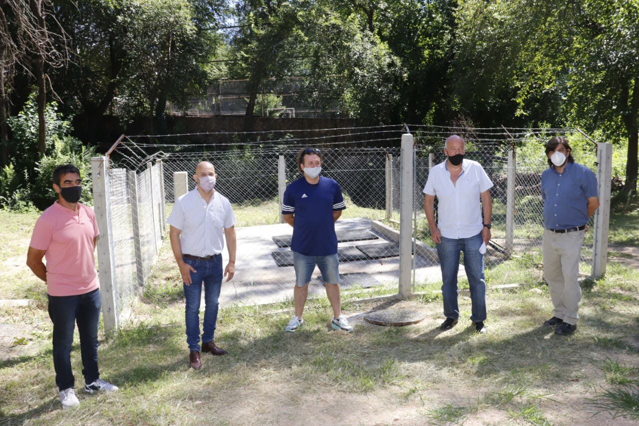 Inauguración de la Estación de Bombeo N°6 en el Parque Estancia La Quinta de Carlos Paz.